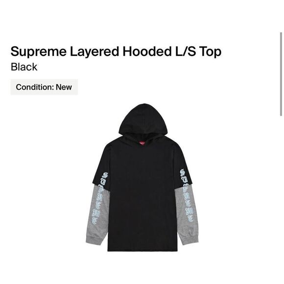 Supreme Other - Supreme Layered Hooded L/S Top “White”
